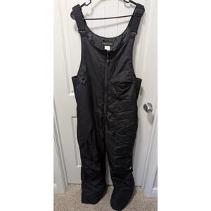 OUTDOOR GEAR Men's Peak Snow Bib Overalls Winter Outerwear Black Stretch Size L